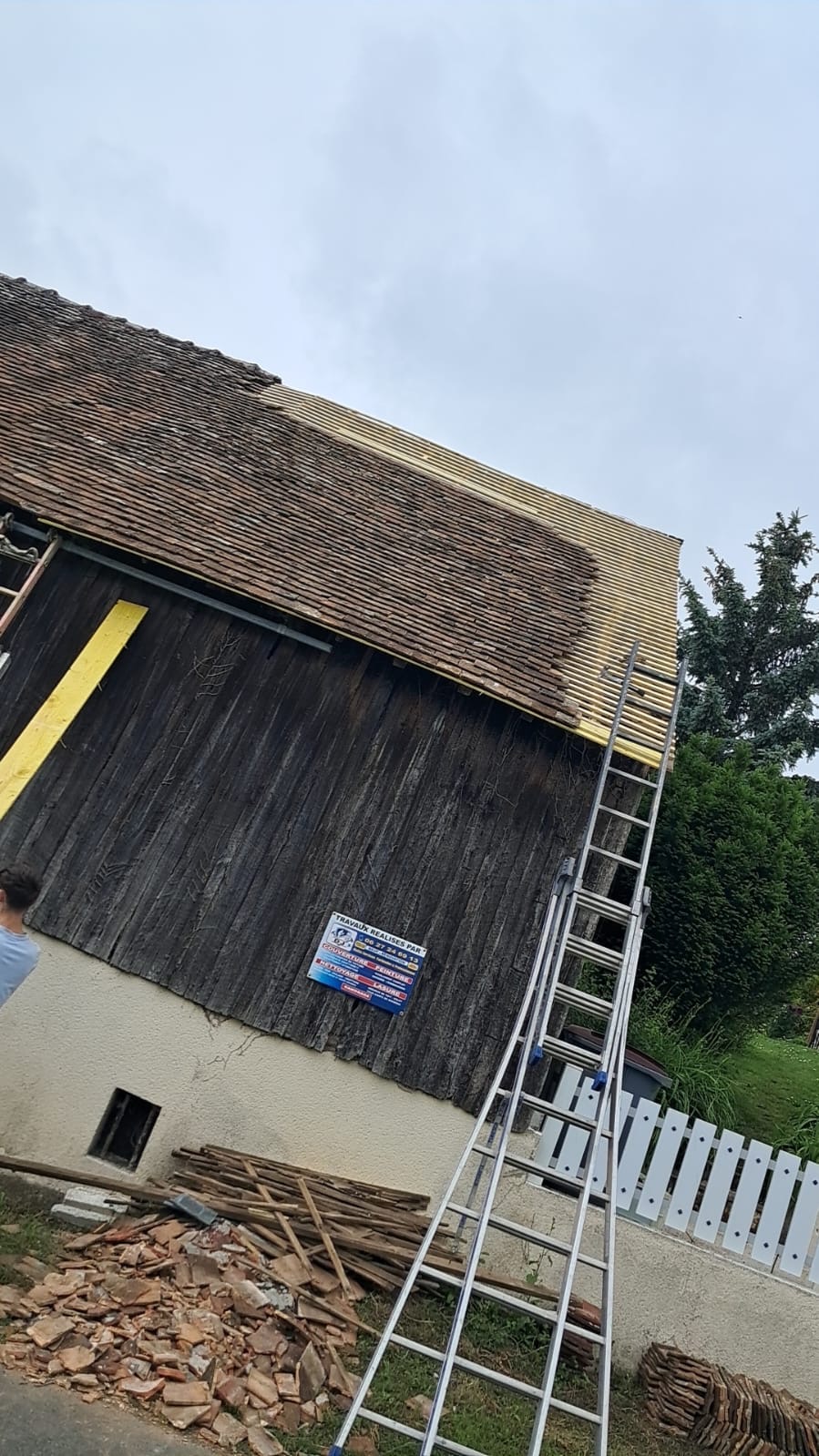 Liteaunage neuf sur charpente ancienne — Loir-et-Cher (41)
